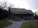 A small cabin near the parking lot