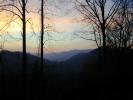 Georgia sunrise form the road to the peak