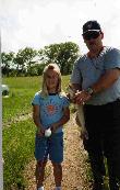 Melmac and his daughter Lindsay,
with one of her catfish