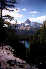 Lake Ohara in the snow