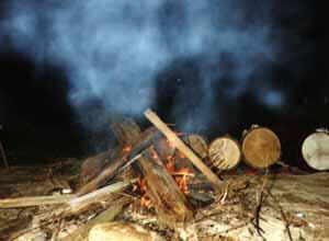 drums by fire
