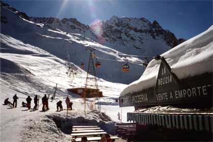 cab Roche de Mio partenza da Belle Plagne