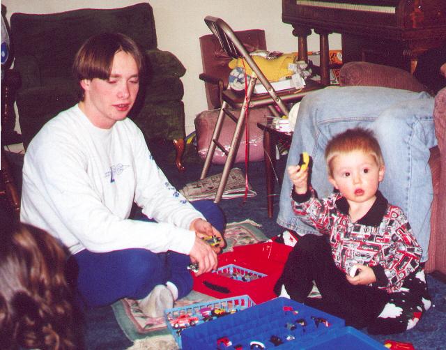 me and my nephew at Christmas