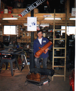 this is the Mohogany wood pattern used to cast cannon