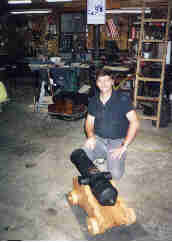 photo of me in my shop
