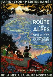 Alte Werbung für die Route