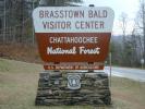 Brasstown Bald arrival sign