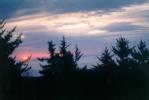 A view of the sunrise from Mt. Mitchell