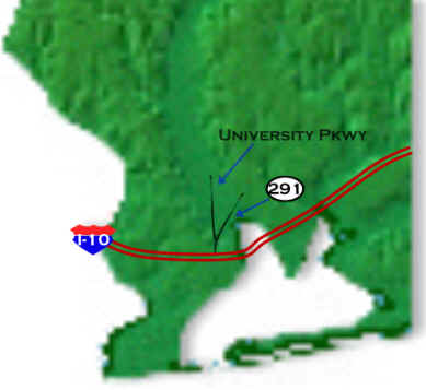 Map of Pensacola