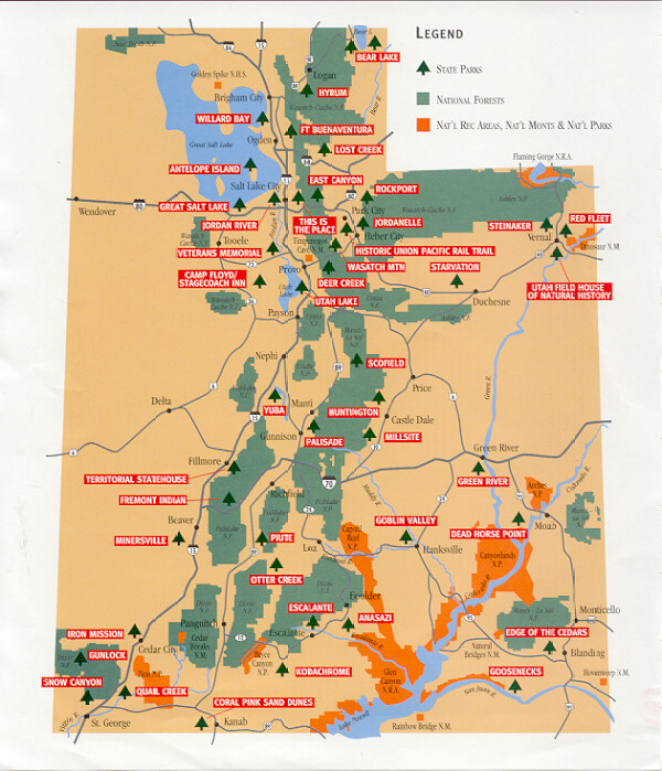 Map of Utah