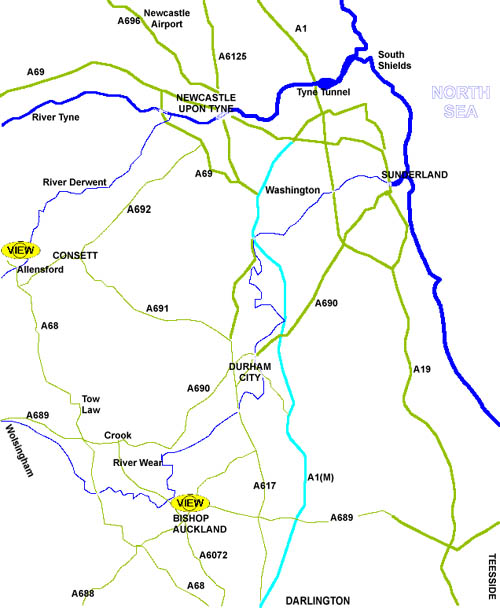 North East England Map