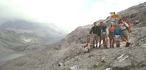 Family picture in the Alps