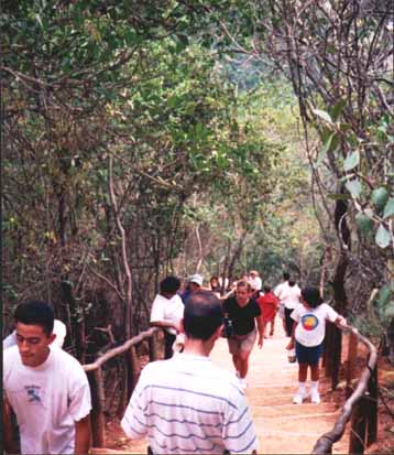 Parte superior de las escaleras