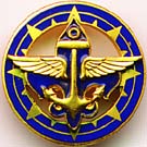 Associate Advisor Collar pin in blue, EX-16
