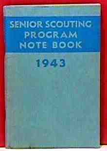 Senior Scouting Program Notebook, 1943