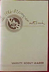 Varsity Scout Leader Program Notebook, 1986-87