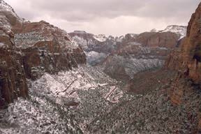 road through Zion