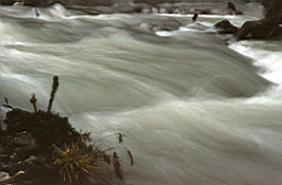 the colour of glacial meltwater