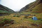 An obscure campsite below Umkomasi pass