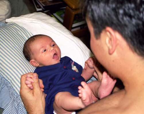 Playing with dad