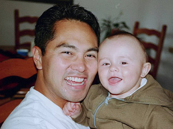 With uncle Anthony