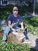 Charlie Reusze with his 2000 season 18 point buck