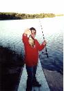 Alex and a chunky sunfish 
