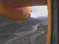 Approaching airport over the Squamish Estuary