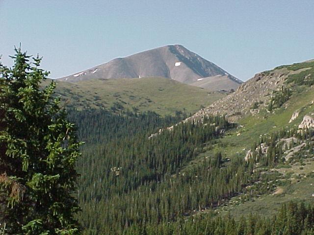Mt. Elbert from the Mt. Massive trail
