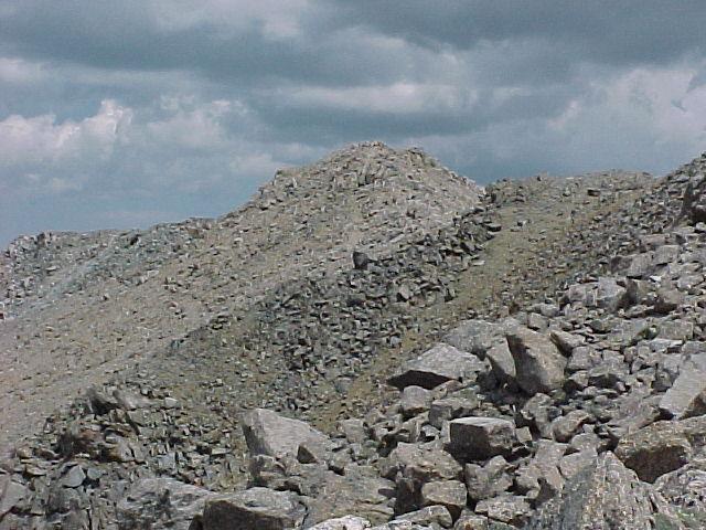 The true summit from along the ridge