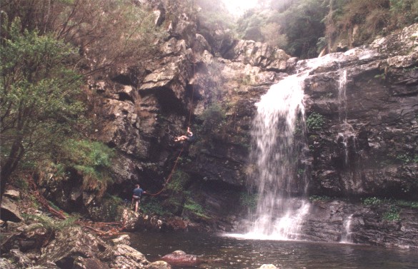 Fifth abseil