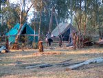 A view of Kudu Patrol's campsite early on Sunday morning. 