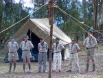 Kudu Patrol getting ready for final inspection on Sunday morning. 