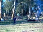 A view of Rhino Patrol's campsite early on Sunday morning. 