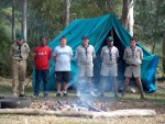 Rhino Patrol getting ready for final inspection on Sunday morning. 