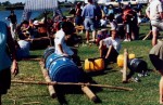 Rhino Patrol assembling their raft.