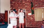 Aidan Berry (left) and Daryl Whittal give their speech