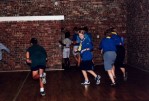 The scouts are busy playing a game called "Port & Starboard"
