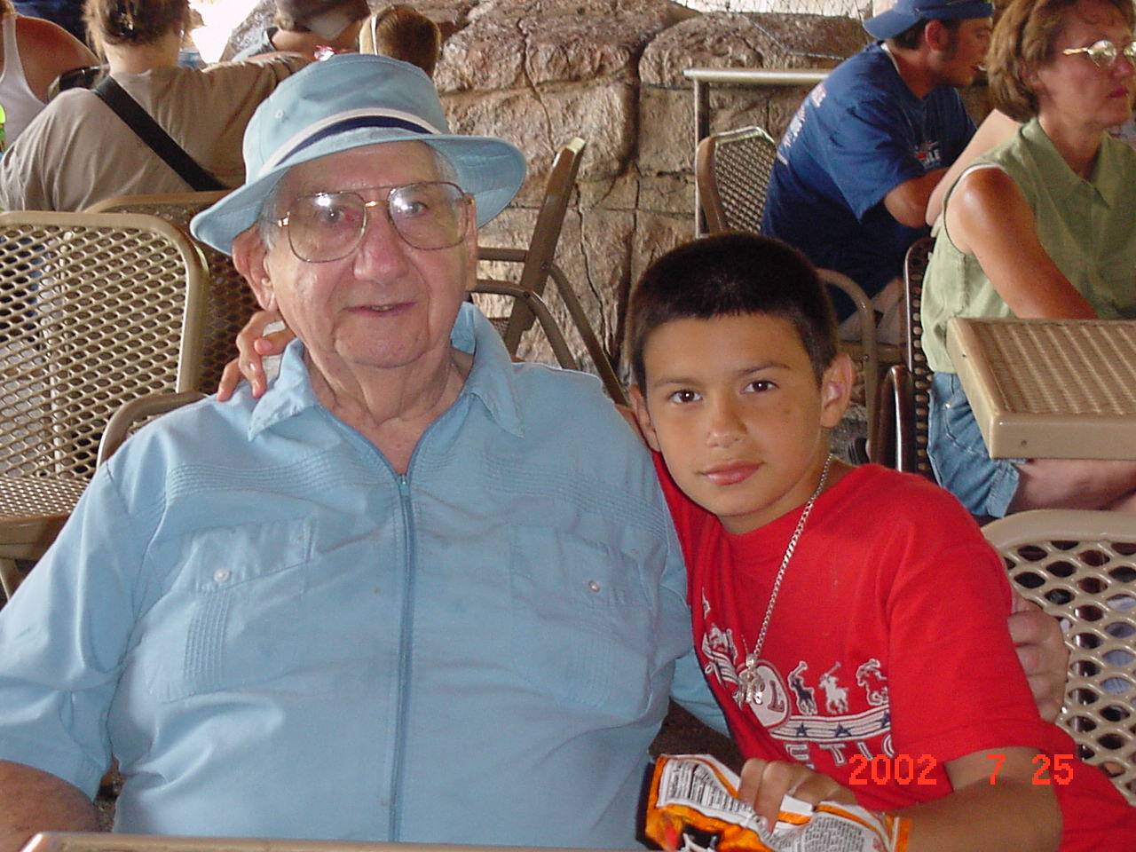 With Gradndson Jordan at the zoo