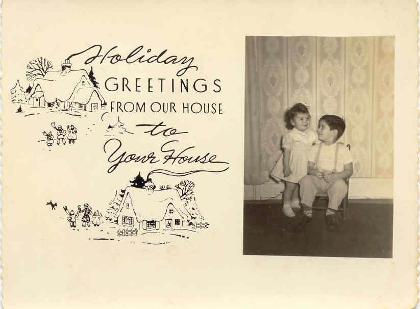 Christmas Card  Sister Edna and Joe