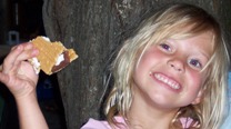 eating a smore