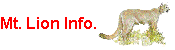 1998 Mount ian Lion Hunting Information