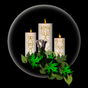 Gotta light the candles to help my page heal up!!