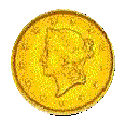 $1 Liberty Type I Obverse, 1849-1854.