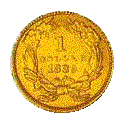$1 Indian Type III Reverse, 1856-1889.