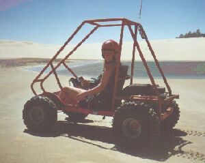 Mel having fun in the dunes!