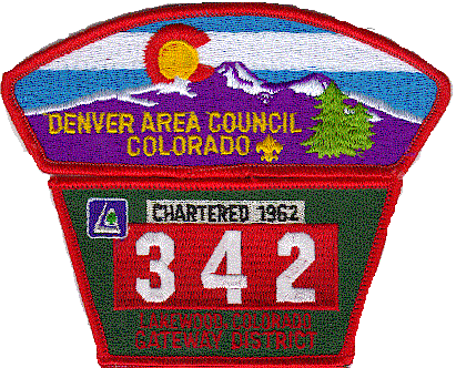 Troop 342 BSA Shoulder Patch. Click on the patch to goto Troop 342 information