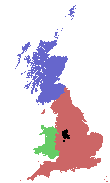 UK picture with Staffordshire