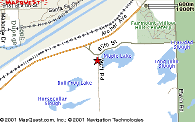 Map of Maple Lake area