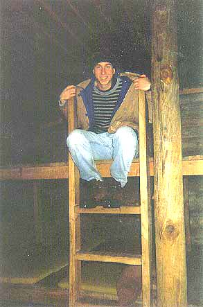 me on bunk ladder